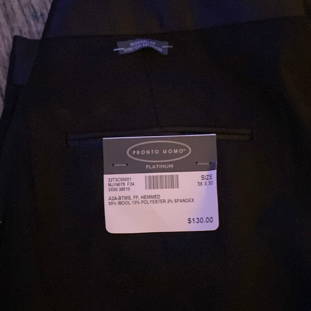 mens dress pants pronto uomo size 38 by 30